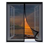 Mosquitera para Ventana Corredera 55 x 130 cm Fácil Instalación sin Taladrar, Fácil de Limpiar Mosquiteras a Medida Magnética para Todas Las Ventanas, Negro