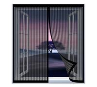 Mosquitera para Ventana Grande 40 x 125 cm Fácil Instalación sin Taladrar, Fácil de Limpiar Ventana Mosquitera Resistente a Los Arañazos para Todas Las Ventanas, Negro