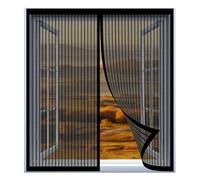 Mosquitera para Ventana Grande 55 x 130 cm Fácil Instalación sin Taladrar, Fácil de Limpiar Mosquitera Autoadhesiva para Todas Las Ventanas, Negro