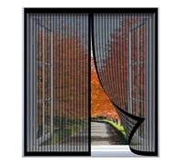 Mosquitera para Ventana Grande 75 x 110 cm Fácil Instalación sin Taladrar, Fácil de Limpiar Autosellada para Todas Las Ventanas, Negro