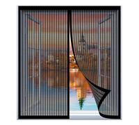 Mosquitera para Ventana Grande 95 x 95 cm Fácil Instalación sin Taladrar, Fácil de Limpiar Esta Mosquitera para Ventanas para Todas Las Ventanas, Negro