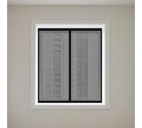 Mosquitera para Ventanas 110 x 150 cm Mantiene Insectos, Moscas y Mosquitos Fuera Mosquitera Magnética Ventanas Fácil Instalación Adhesiva para Todas Las, Negro