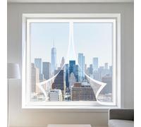Mosquitera para Ventanas 120 x 120 cm sin Taladrar Ni Atornillar Mosquitera Ventana Magnetica Lavables para Todas Las Ventanas Interiores y Exteriores, Blanco