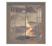 Mosquitera para Ventanas 85 x 85 cm Fácil Instalación sin Taladrar, Fácil de Limpiar Cortina Magnética de Malla Suave para Todas Las Ventanas, Gris