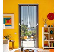 Mosquitera Puerta 73 x 190 cm Imanes para Un Autocierre Mosquito Net Montaje Sencillo sin Necesidad de Taladrar para Puertas de Salón Balcón Corredor, Gris