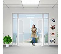 Mosquitera Puerta Corredera Magnetica, 150x200cm Verano Cortina magnética Magnética Automático con Durable para Puertas Correderas (Blanca)