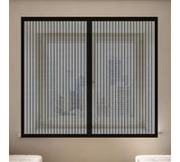 Mosquitera Ventana 50 x 115 cm Mantiene Insectos, Moscas y Mosquitos Fuera Mosquitera Ventanas Adhesiva Lavables para Ventanasde Balcón, Ventanasde Patio, Sala, Negro