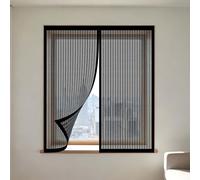 Mosquitera Ventana 50 x 120 cm sin Taladrar Ni Atornillar Mosquitera Ventana Malla Contra Insectos Fácil de Ensamblar Autoadhesivo Adecuada para Decoración Del Hogar, Negro