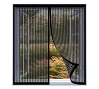 Mosquitera Ventana 90 x 110 cm Fácil Instalación sin Taladrar, Fácil de Limpiar Adsorción Magnética Anti Mosquito Insecto Cortina para Todas Las Ventanas, Negro