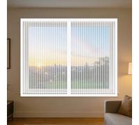 Mosquitera Ventana 95 x 125 cm Imanes Se Cierran Automáticamente Mosquitera Ventanas Adhesiva Fácil de Limpiar para Ventana de Bricolaje para Caseras Oficina, Blanco
