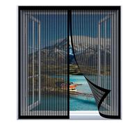 Mosquitera Ventana Abatible 40 x 95 cm Fácil Instalación sin Taladrar, Fácil de Limpiar Mosquitera Autoadhesiva para Todas Las Ventanas, Negro