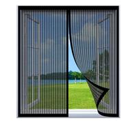 Mosquitera Ventana Abatible 95 x 95 cm Fácil Instalación sin Taladrar, Fácil de Limpiar Adsorción Magnética Anti Mosquito para Todas Las Ventanas, Negro