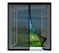 Mosquitera Ventana Enrollable 45 x 70 cm Fácil Instalación sin Taladrar, Fácil de Limpiar Mosquiteras Magnética Anti Insectos para Todas Las Ventanas, Negro
