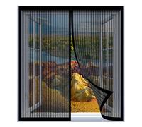 Mosquitera Ventana Extensible 40 x 95 cm Fácil Instalación sin Taladrar, Fácil de Limpiar Mosquiteras para Ventanas Fáciles de Instalar para Todas Las Ventanas, Negro