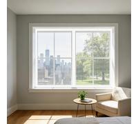 Mosquitera Ventana Magnetica 100 x 160 cm Imanes Se Cierran Automáticamente Mosquitera Ventana de Fijación Autoadherente Lavables para Todas Las Ventanas, Blanco