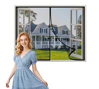 Mosquitera Ventana Magnética 50x50cm Mosquitera Magnética Ventana Cortina Puerta de Malla Puerta del Balcón Fácil Instalación sin Taladrar Negro