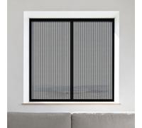 Mosquitera Ventana Magnetica 60 x 65 cm Protección Contra Mosquitos y Moscas Ajustable Mosquitera Ventana Magnetica Lavables Adecuada para Decoración Del Hogar, Negro