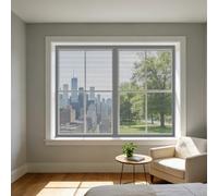 Mosquitera Ventana Magnetica 80 x 110 cm Imanes Se Cierran Automáticamente Mosquitera Ventana de Fijación Autoadherente Lavables para Todas Las Ventanas, Gris