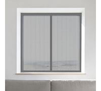 Mosquitera Ventana Magnetica 85 x 145 cm Protección Contra Mosquitos y Moscas Ajustable Mosquitera Ventana Magnetica Lavables Adecuada para Decoración Del Hogar, Gris