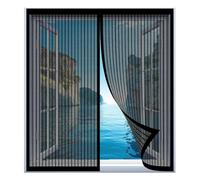 Mosquiteras de Ventanas 40 x 95 cm Fácil Instalación sin Taladrar, Fácil de Limpiar Cortina de Ventana Magnética para Todas Las Ventanas, Negro
