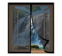 Mosquiteras de Ventanas 55 x 85 cm Fácil Instalación sin Taladrar, Fácil de Limpiar Antimoscas Tela Mosquitera con Imanes para Todas Las Ventanas, Negro