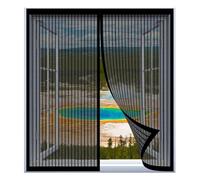 Mosquiteras de Ventanas para Gatos 40 x 125 cm Fácil Instalación sin Taladrar, Fácil de Limpiar Autosellada para Todas Las Ventanas, Negro
