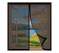 Mosquiteras de Ventanas para Gatos 75 x 130 cm Fácil Instalación sin Taladrar, Fácil de Limpiar Cortina Antimosquitos para Todas Las Ventanas, Negro