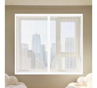Mosquiteras Magneticas 50 x 115 cm Protección Contra Mosquitos y Moscas Mosquitera sin Taladrar Fácil de Ensamblar Autoadhesivo para Balcón Corredera Terraza, Blanco