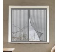 Mosquiteras Magneticas 50 x 160 cm Mantiene Insectos, Moscas y Mosquitos Fuera Mosquitera Ventana Malla Contra Insectos Fácil de Limpiar para Balcón Corredera Terraza, Gris