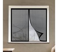 Mosquiteras Magneticas 60 x 115 cm Mantiene Insectos, Moscas y Mosquitos Fuera Mosquitera Ventana Malla Contra Insectos Fácil de Limpiar para Balcón Corredera Terraza, Negro