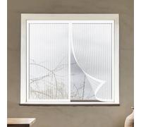 Mosquiteras Magneticas 80 x 120 cm Mantiene Insectos, Moscas y Mosquitos Fuera Mosquitera Ventana Malla Contra Insectos Fácil de Limpiar para Balcón Corredera Terraza, Blanco