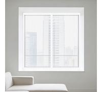 Mosquiteras Magneticas 80 x 145 cm sin Taladrar Ni Atornillar Mosquiteras Fácil de Limpiar Adecuada para Decoración Del Hogar, Blanco