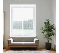 Mosquiteras para Ventanas 110 x 150 cm Protección Contra Mosquitos y Moscas Mosquitera Ventana Fácil Instalación Adhesiva para Exterior Jardín Balcón Salón Casa Tienda, Blanco
