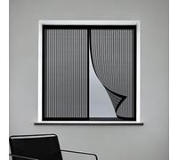 Mosquiteras para Ventanas 110 x 150 cm Protección Contra Mosquitos y Moscas Mosquiteras Fácil Instalación Adhesiva para Ventanasde Balcón, Ventanasde Patio, Sala, Negro