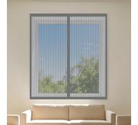 Mosquiteras para Ventanas 60 x 120 cm sin Taladrar Ni Atornillar Mosquitera Magnética Ventana Lavables para Todas Las Ventanas Interiores y Exteriores, Gris