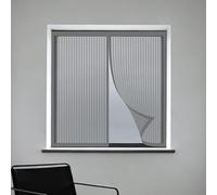 Mosquiteras para Ventanas 80 x 145 cm Protección Contra Mosquitos y Moscas Mosquiteras Fácil Instalación Adhesiva para Ventanasde Balcón, Ventanasde Patio, Sala, Gris