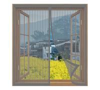 Mosquiteras para Ventanas Correderas 120 x 120 cm Fácil Instalación sin Taladrar, Fácil de Limpiar Antimosquitos para Puerta Ventana para Todas Las Ventanas, Gris