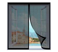 Mosquiteras para Ventanas Correderas 50 x 130 cm Fácil Instalación sin Taladrar, Fácil de Limpiar Pantalla Insectos Proteccn Magn¨¦Tica para Todas Las Ventanas, Negro