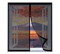 Mosquiteras para Ventanas Enrollables 40 x 95 cm Fácil Instalación sin Taladrar, Fácil de Limpiar Mosquiteras Magnética Anti Insectos para Todas Las Ventanas, Negro