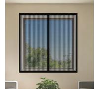Mosquiteras para Ventanas Magnética 110 x 150 cm sin Taladrar Ni Atornillar Mosquitera Ventana Mosquiteras Fácil Instalación Adhesiva para Balcón Corredera Terraza, Negro