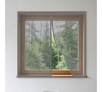 Mosquiteras para Ventanas Magnética 75 x 110 cm sin Taladrar Ni Atornillar Mosquitera Ajustable Ventanas Fácil de Ensamblar Autoadhesivo para Balcón Corredera Terraza, Gris