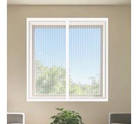 Mosquiteras para Ventanas Magnética 80 x 110 cm sin Taladrar Ni Atornillar Mosquitera Ventana Mosquiteras Fácil Instalación Adhesiva para Balcón Corredera Terraza, Blanco
