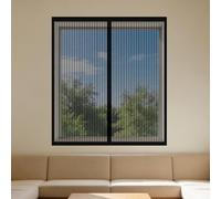 Mosquiteras para Ventanas Magneticas 100 x 170 cm sin Taladrar Ni Atornillar Mosquitera sin Taladrar Fácil de Limpiar para Ventana de Bricolaje para Caseras Oficina, Negro