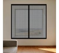 Mosquiteras para Ventanas Magneticas 110 x 150 cm Imanes Se Cierran Automáticamente Mosquitera Magnética Ventanas Fácil Instalación Adhesiva para Todas Las, Negro