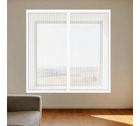 Mosquiteras para Ventanas Magneticas 110 x 150 cm Imanes Se Cierran Automáticamente Mosquitera Magnética Ventanas Fácil Instalación Adhesiva para Todas Las, Blanco