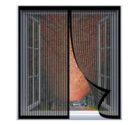 Mosquiteras para Ventanas Magneticas 45 x 70 cm Fácil Instalación sin Taladrar, Fácil de Limpiar Cortina Mosquitera Iman Ventana para Todas Las Ventanas, Negro
