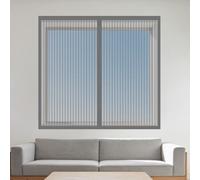 Mosquiteras para Ventanas Magneticas 60 x 120 cm Mantiene Insectos, Moscas y Mosquitos Fuera Cortinas Mosquitera Ventana Fácil de Limpiar para Todas Las Ventanas, Gris