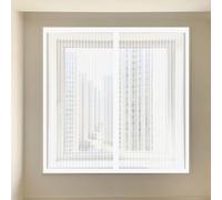 Mosquiteras para Ventanas Magneticas 80 x 100 cm sin Taladrar Ni Atornillar Mosquitera Ventana Malla Contra Insectos Fácil de Limpiar para Balcón Corredera Terraza, Blanco