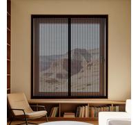 Mosquiteras para Ventanas Magneticas 85 x 145 cm Mantiene Insectos, Moscas y Mosquitos Fuera Mosquitera sin Taladrar Fácil de Limpiar Adecuada para Decoración Del Hogar, Negro