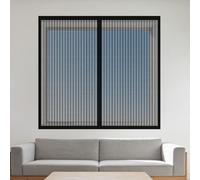 Mosquiteras para Ventanas Magneticas 95 x 95 cm Mantiene Insectos, Moscas y Mosquitos Fuera Cortinas Mosquitera Ventana Fácil de Limpiar para Todas Las Ventanas, Negro